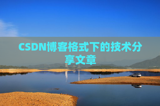 CSDN博客格式下的技术分享文章